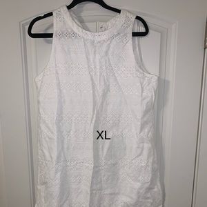 White patterned dress